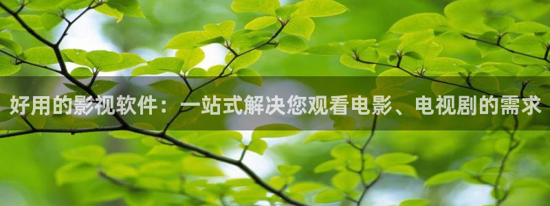 wwwwxxxx樱桃视频：好用的影视软件：一站式解决您观看电影、电视剧的需求